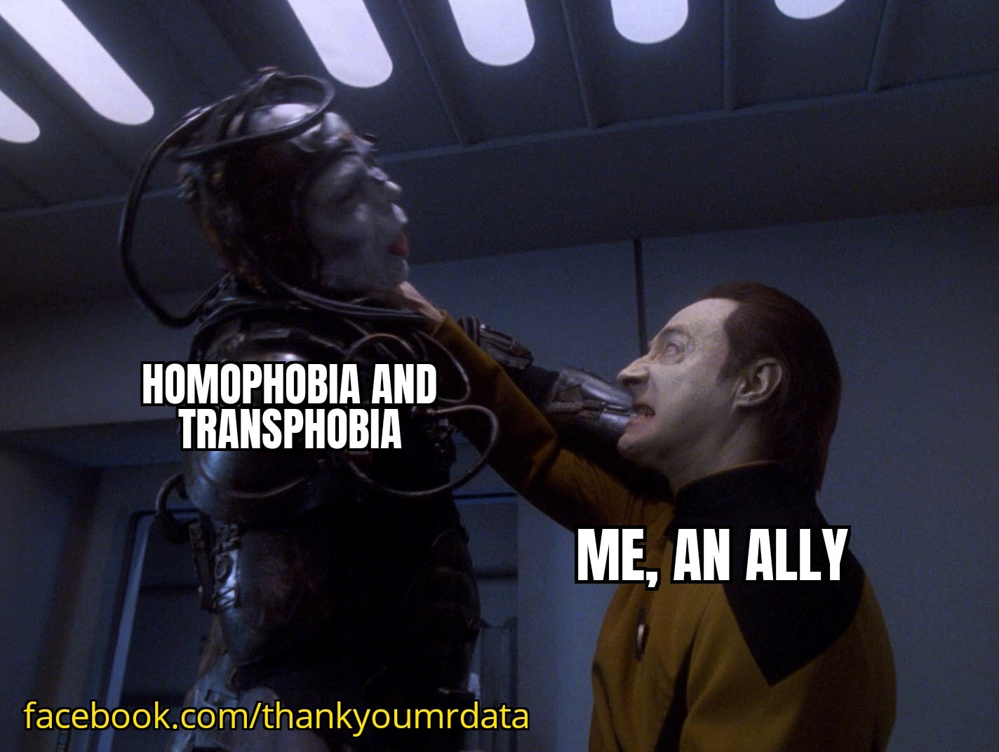 The meme is a humorous take on the Star Trek: The Next Generation episode "The Outcast" where Commander Riker is attacked by a former friend, Commander Tom Riles, who has a condition that makes him unable to feel emotions. The meme features an image of Commander Riker being attacked by Commander Tom Riles, with the text "I'm a former friend, I have a condition, I can't feel emotions" written above the image. The meme is captioned "When you're a former friend, you have a condition, you can't feel emotions".